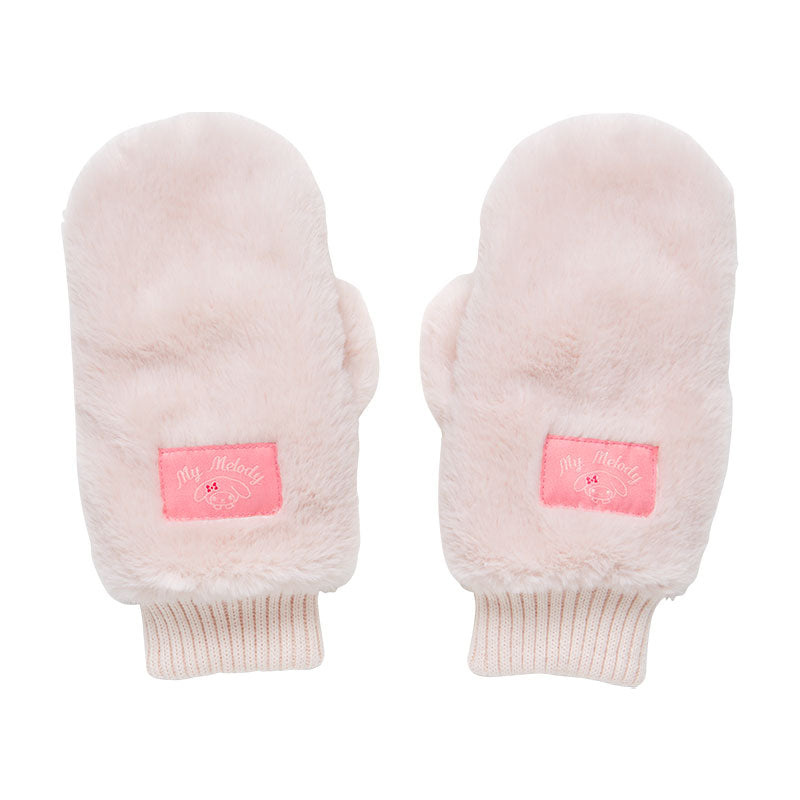 Japan Sanrio - My Melody Faux Fur Mittens for Adults