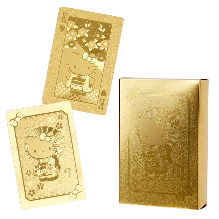 Japan Sanrio - Hello Kitty Gold Playing Cards