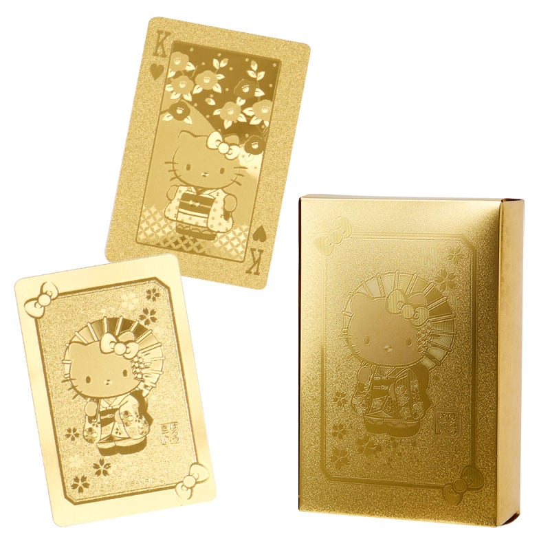 Japan Sanrio - Hello Kitty Gold Playing Cards