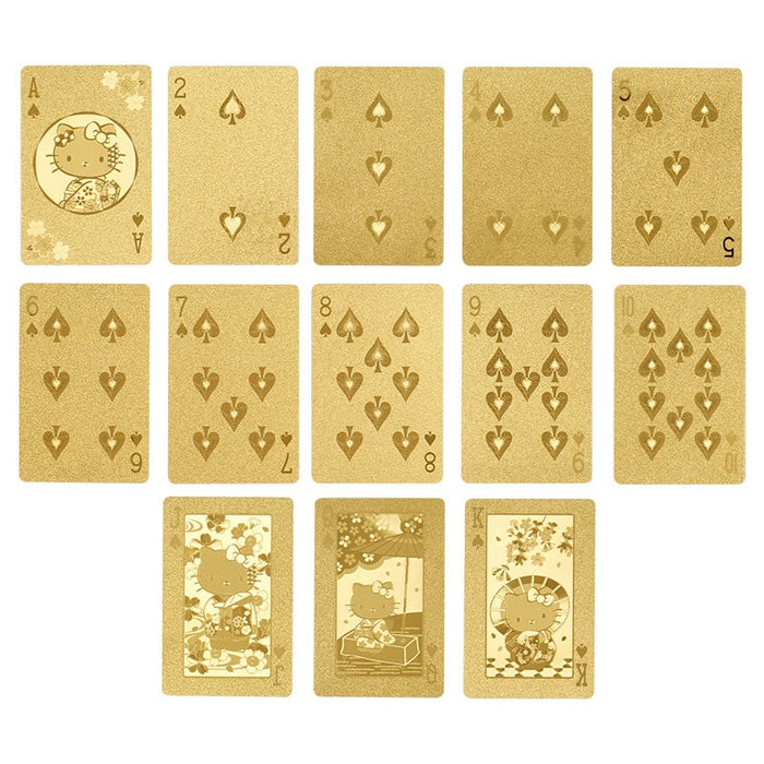 Japan Sanrio - Hello Kitty Gold Playing Cards
