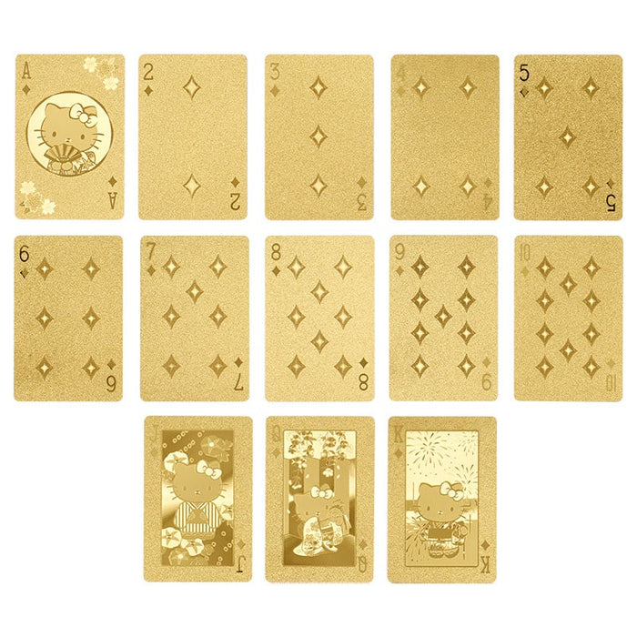 Japan Sanrio - Hello Kitty Gold Playing Cards