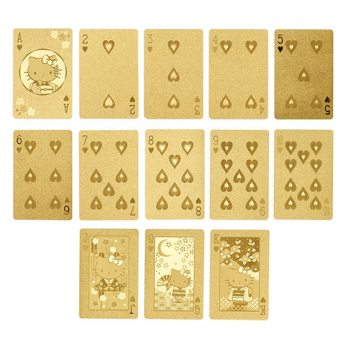 Japan Sanrio - Hello Kitty Gold Playing Cards