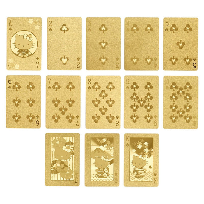 Japan Sanrio - Hello Kitty Gold Playing Cards