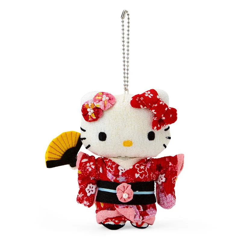 Japan Sanrio - Hello Kitty Chirimen Japanese Doll S (Color: Red)