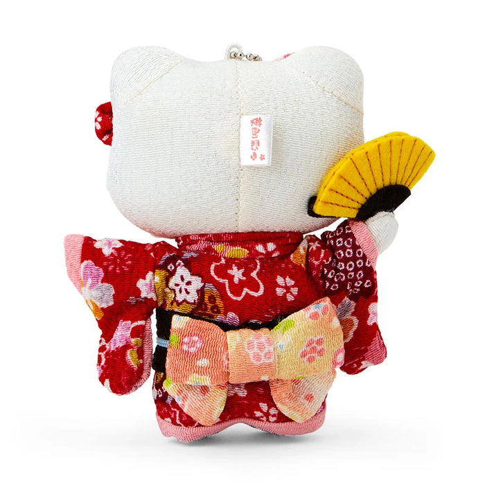 Japan Sanrio - Hello Kitty Chirimen Japanese Doll S (Color: Red)