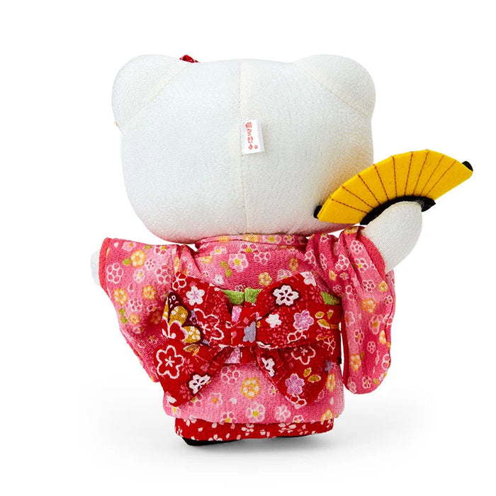 Japan Sanrio - Hello Kitty Chirimen Japanese Doll M (Color: Pink)