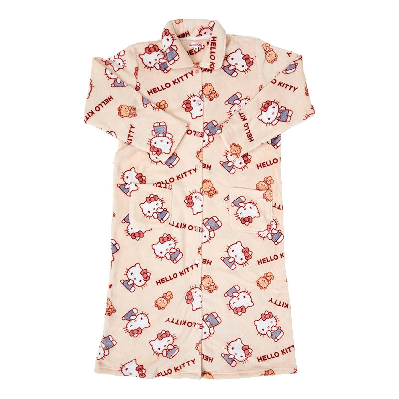 Japan Sanrio - Hello Kitty Room Dress For Adults (Color: Off White)