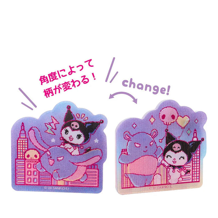 Japan Sanrio - Kuromi Changing Acrylic Sticker (Town)