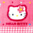 Japan Sanrio - Hello Kitty "Classical Houndstooth and Flowers" Blanket