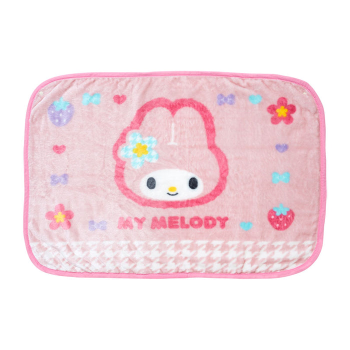 Japan Sanrio - My Melody "Classical Houndstooth and Flowers" Blanket