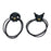 Japan Sanrio - Kuromi Hair Tie Set (BLACK&CHECK)