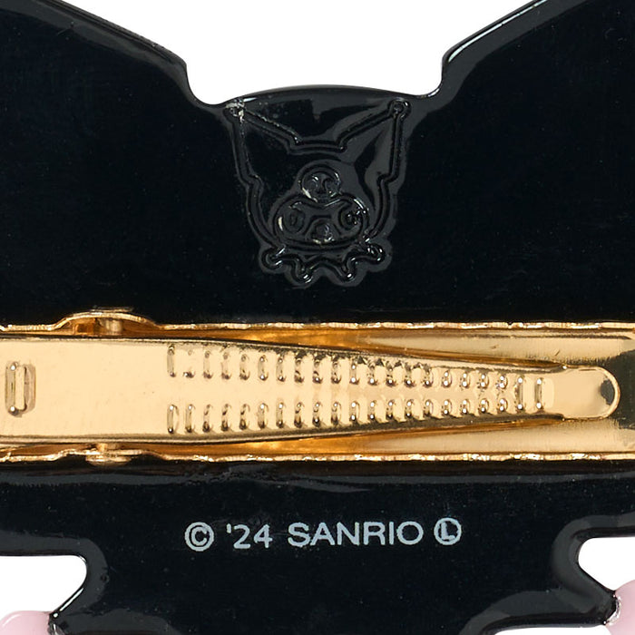 Japan Sanrio - Kuromi Hairpin (BLACK&CHECK)