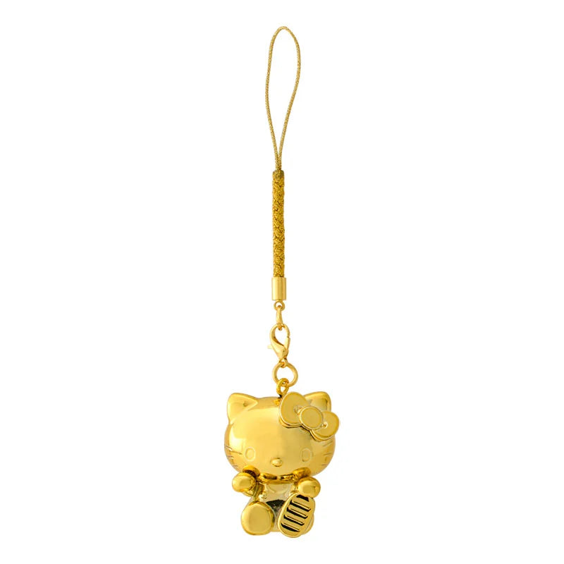 Japan Sanrio - Hello Kitty Shiny Gold Netsuke