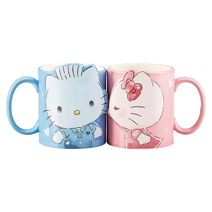 Japan Sanrio - Hello Kitty & Dear Daniel Kiss Pair Mug