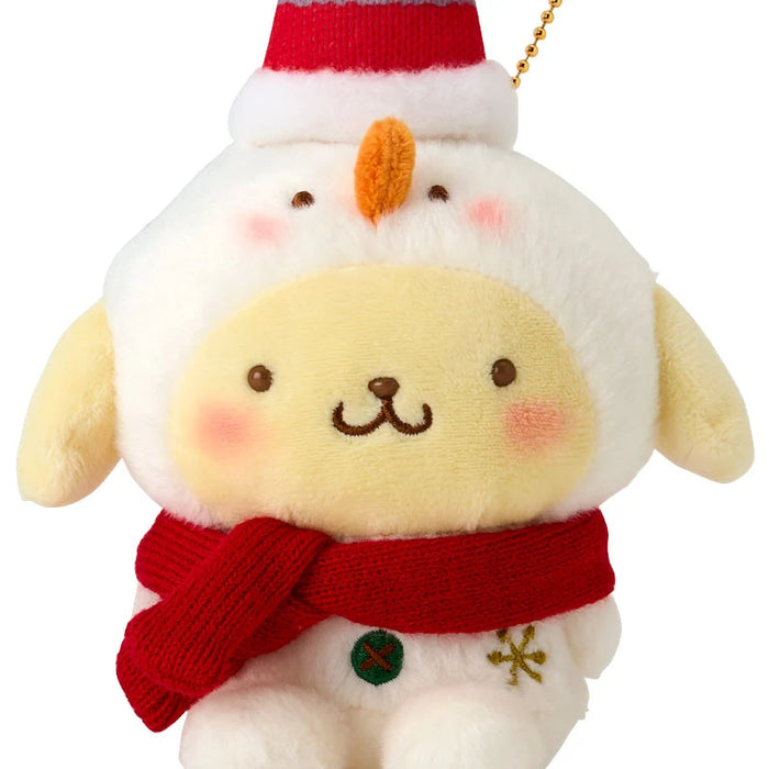 Japan Sanrio - Pompompurin Plush Keychain (Christmas)