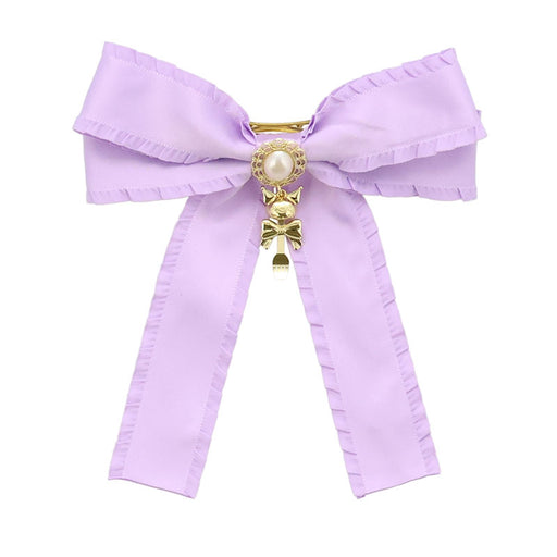 Japan Sanrio -Kuromi Ribbon Barrette (Lolita)