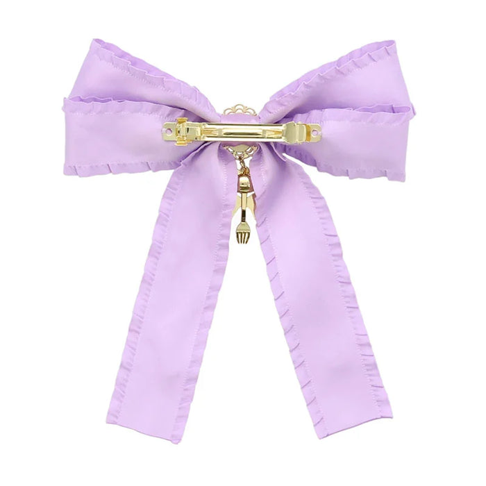 Japan Sanrio -Kuromi Ribbon Barrette (Lolita)