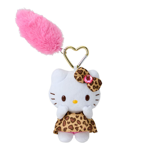 Japan Sanrio - Hello Kitty Plush Keychain with Tail (leopard)