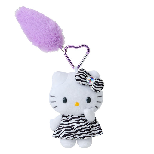 Japan Sanrio - Hello Kitty Plush Keychain with Tail (zebra)