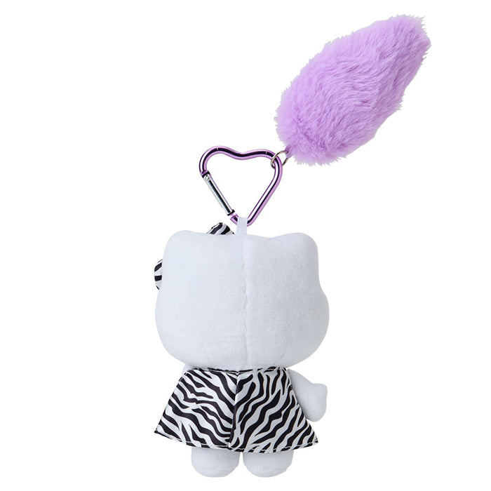Japan Sanrio - Hello Kitty Plush Keychain with Tail (zebra)