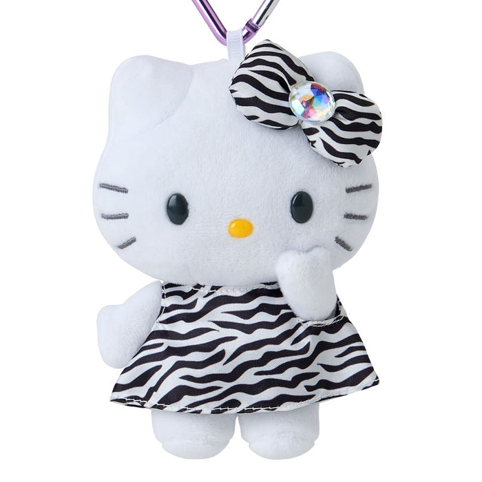 Japan Sanrio - Hello Kitty Plush Keychain with Tail (zebra)