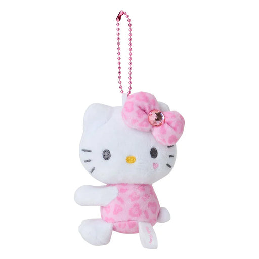Japan Sanrio - Hello Kitty Hug Plush Keychain (Leopard) Pink