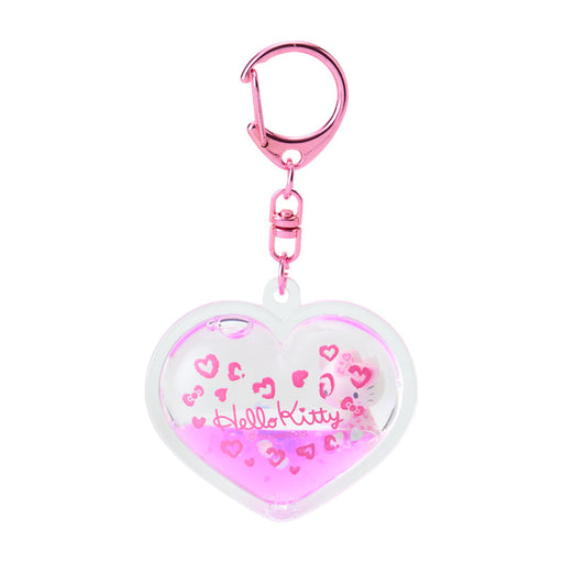 Japan Sanrio - Hello Kitty Gal Dome Keychain  (Leopard) Pink