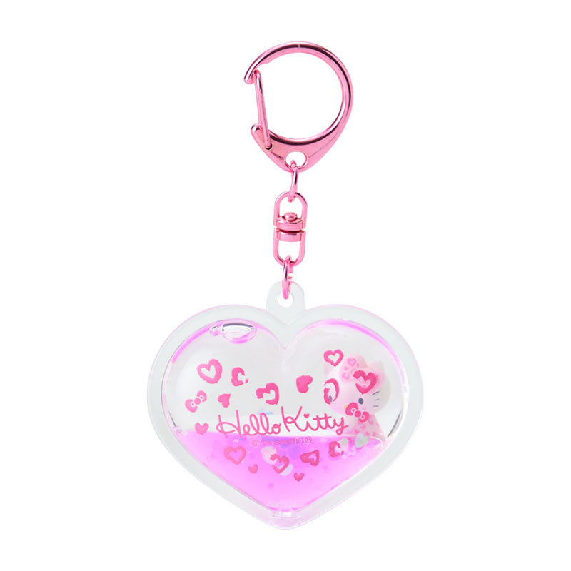 Japan Sanrio - Hello Kitty Gal Dome Keychain  (Leopard) Pink