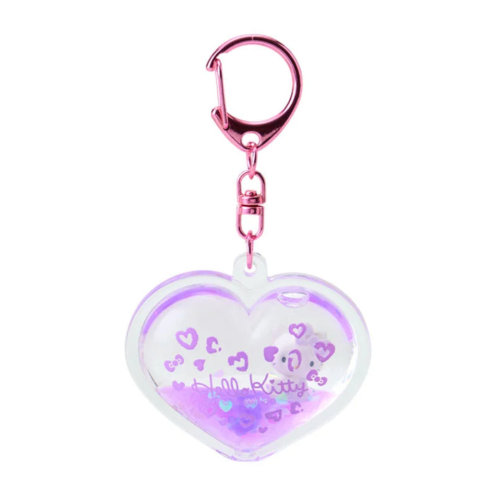 Japan Sanrio - Hello Kitty Gal Dome Keychain (Leopard) Purple