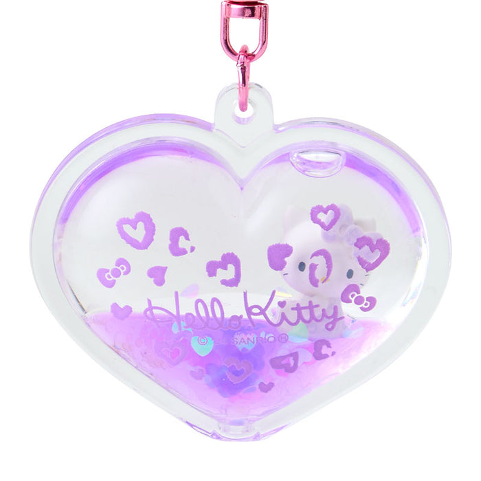 Japan Sanrio - Hello Kitty Gal Dome Keychain (Leopard) Purple