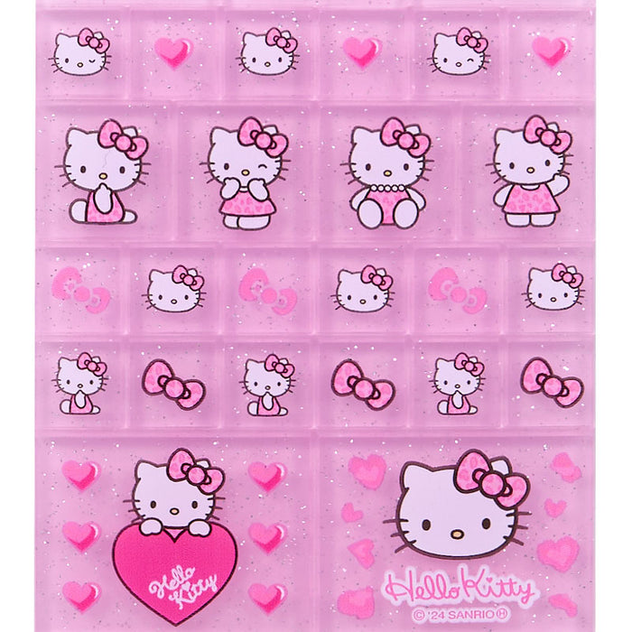Japan Sanrio - Hello Kitty 90s Tile Sticker (Leopard) Pink
