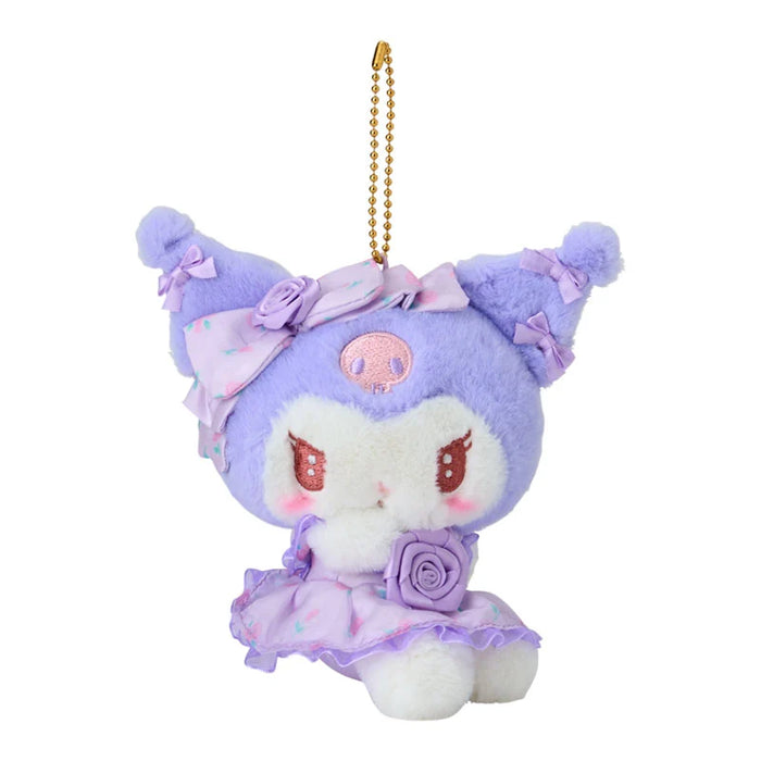 Japan Sanrio - Kuromi Plush Keychain (Dolly Rose)