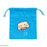 Japan Sanrio - Cinnamoroll Sanrio Characters Chocolate Sagara Embroidery Drawstring Bag