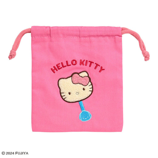Japan Sanrio - Hello Kitty Sanrio Characters Chocolate Sagara Embroidery Drawstring Bag