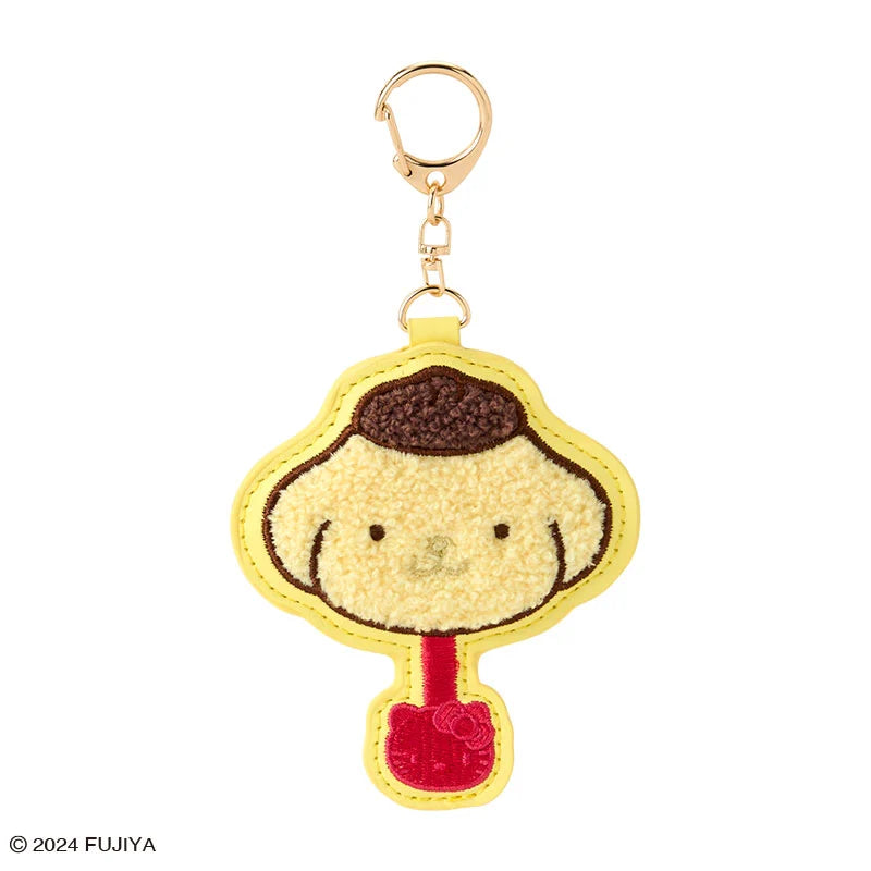 Japan Sanrio - Pompompurin Sanrio Characters Chocolate Sagara Embroidery Keychain
