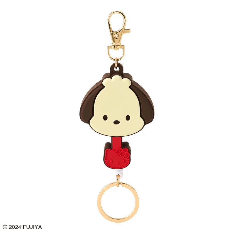 Japan Sanrio - Pochacco Sanrio Characters Chocolate Rubber Key Reel