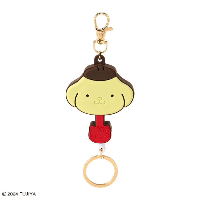 Japan Sanrio - Pompompurin Sanrio Characters Chocolate Rubber Key Reel
