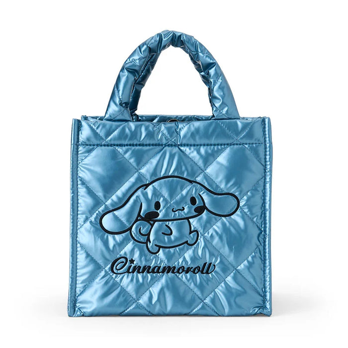 Japan Sanrio - Cinnamoroll Metallic Quilted Cube Bag