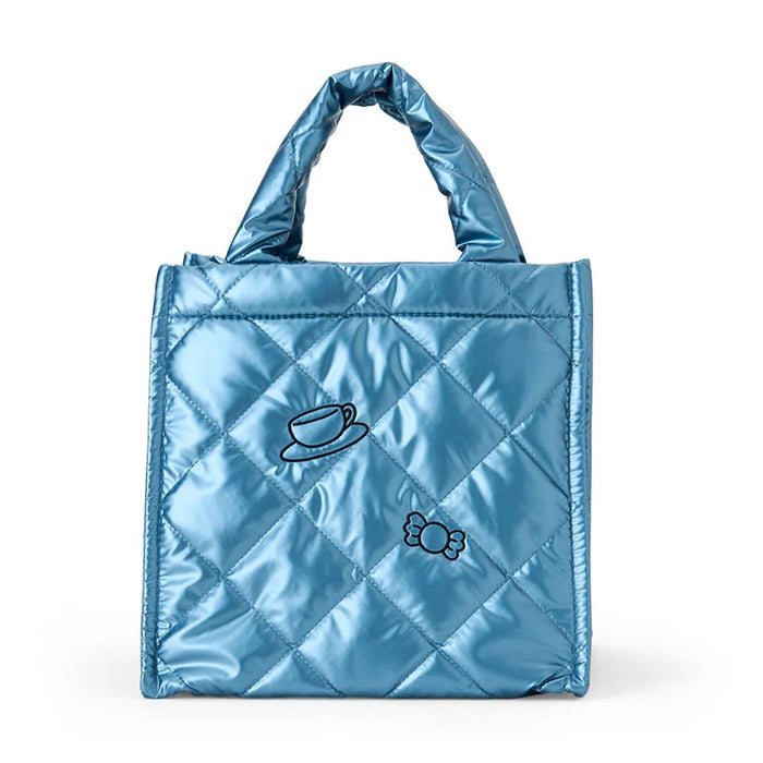 Japan Sanrio - Cinnamoroll Metallic Quilted Cube Bag