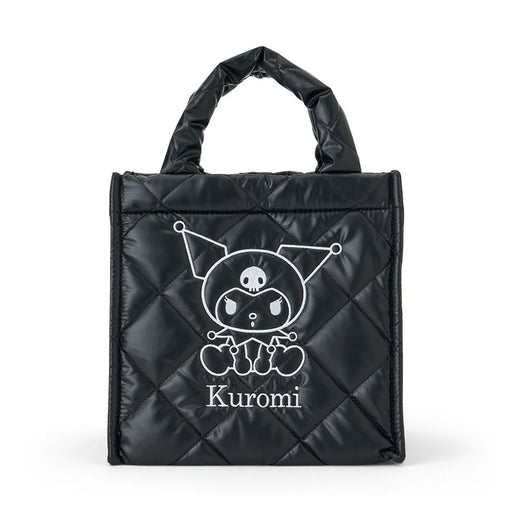 Japan Sanrio - Kuromi Metallic Quilted Cube Bag