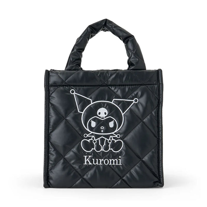 Japan Sanrio - Kuromi Metallic Quilted Cube Bag