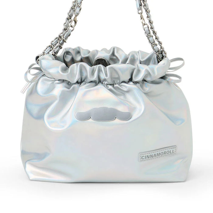 Japan Sanrio - Cinnamoroll Metallic Drawstring Shoulder Bag