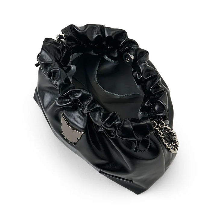 Japan Sanrio - Kuromi Metallic Drawstring Shoulder Bag