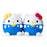 Japan Sanrio - Hello Kitty & Hello Mimmy Pair of Mini Cushions