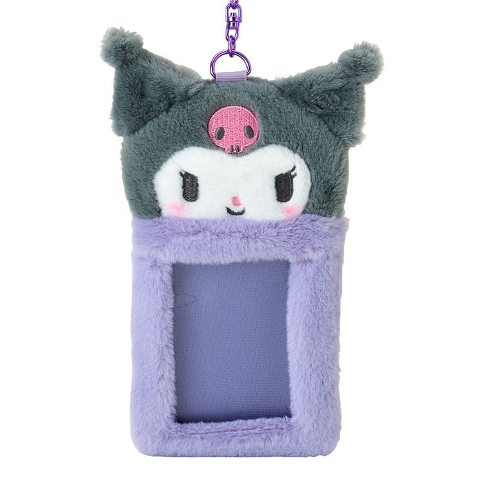 Japan Sanrio - Kuromi Boa Fabric Trading Card Holder (Enjoy Idol)