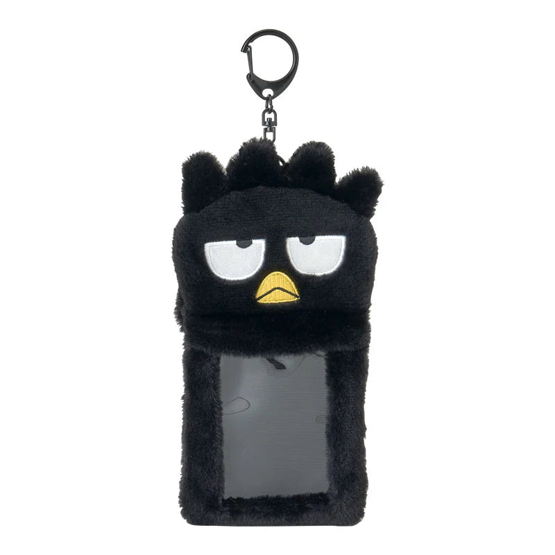 Japan Sanrio - Badtz-Maru Boa Fabric Trading Card Holder (Enjoy Idol)