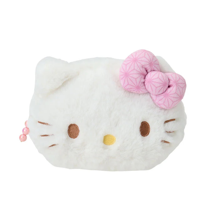 Japan Sanrio - Hello Kitty Face-Shaped Pouch  (Nagoya Pastel)
