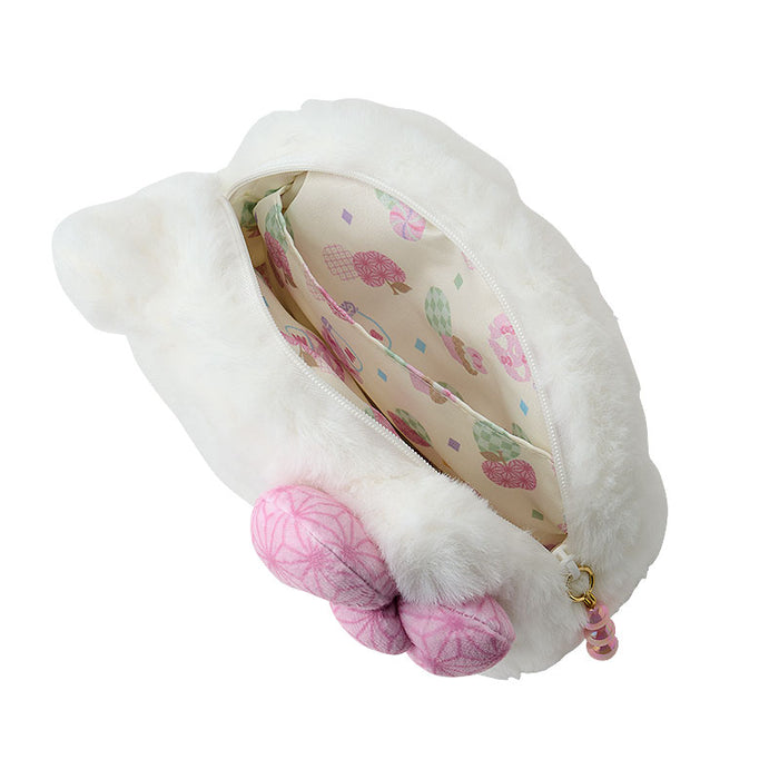 Japan Sanrio - Hello Kitty Face-Shaped Pouch  (Nagoya Pastel)