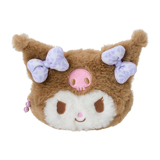 Japan Sanrio -Kuromi Face-Shaped Pouch  (Nagoya Pastel)