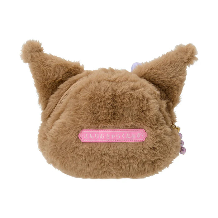 Japan Sanrio -Kuromi Face-Shaped Pouch  (Nagoya Pastel)